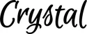 Produktbeispiel Schriftzug - Crystal
