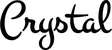 Produktbeispiel Schriftzug - Crystal