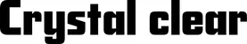 Produktbeispiel Schriftzug - Crystal clear