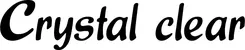 Produktbeispiel Schriftzug - Crystal clear