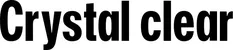 Produktbeispiel Schriftzug - Crystal clear