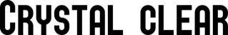 Produktbeispiel Schriftzug - Crystal clear