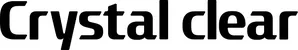 Produktbeispiel Schriftzug - Crystal clear
