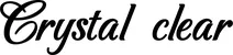 Produktbeispiel Schriftzug - Crystal clear