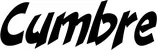 Produktbeispiel Schriftzug - Cumbre