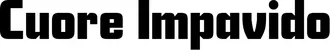Produktbeispiel Schriftzug - Cuore Impavido