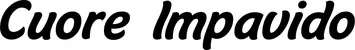 Produktbeispiel Schriftzug - Cuore Impavido