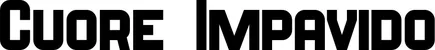Produktbeispiel Schriftzug - Cuore Impavido