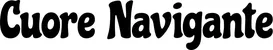 Produktbeispiel Schriftzug - Cuore Navigante