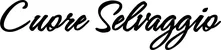 Produktbeispiel Schriftzug - Cuore Selvaggio