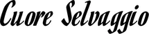 Produktbeispiel Schriftzug - Cuore Selvaggio