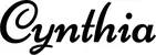 Produktbeispiel Schriftzug - Cynthia