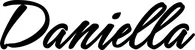 Produktbeispiel Schriftzug - Daniella