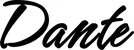 Produktbeispiel Schriftzug - Dante