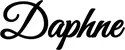 Produktbeispiel Schriftzug - Daphne