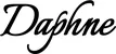 Produktbeispiel Schriftzug - Daphne
