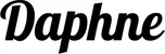 Produktbeispiel Schriftzug - Daphne