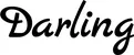 Produktbeispiel Schriftzug - Darling