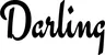 Produktbeispiel Schriftzug - Darling