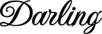 Produktbeispiel Schriftzug - Darling