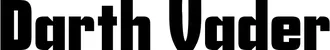 Produktbeispiel Schriftzug - Darth Vader