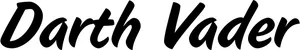 Produktbeispiel Schriftzug - Darth Vader