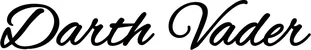 Produktbeispiel Schriftzug - Darth Vader