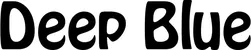 Produktbeispiel Schriftzug - Deep Blue