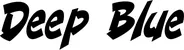 Produktbeispiel Schriftzug - Deep Blue