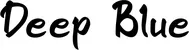 Produktbeispiel Schriftzug - Deep Blue