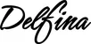 Produktbeispiel Schriftzug - Delfina
