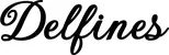 Produktbeispiel Schriftzug - Delfines