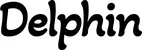 Produktbeispiel Schriftzug - Delphin