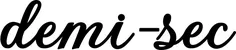 Produktbeispiel Schriftzug - demi-sec