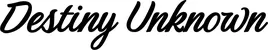 Produktbeispiel Schriftzug - Destiny Unknown