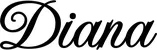 Produktbeispiel Schriftzug - Diana
