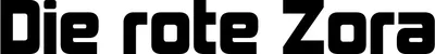 Produktbeispiel Schriftzug - Die rote Zora