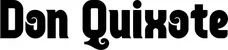 Produktbeispiel Schriftzug - Don Quixote