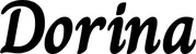 Produktbeispiel Schriftzug - Dorina