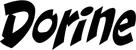 Produktbeispiel Schriftzug - Dorine