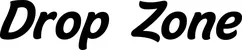 Produktbeispiel Schriftzug - Drop Zone