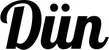 Produktbeispiel Schriftzug - Dün