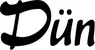 Produktbeispiel Schriftzug - Dün