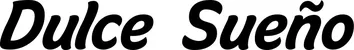 Produktbeispiel Schriftzug - Dulce Sueño