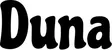 Produktbeispiel Schriftzug - Duna