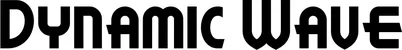 Produktbeispiel Schriftzug - Dynamic Wave