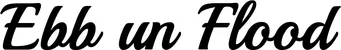 Produktbeispiel Schriftzug - Ebb un Flood