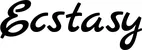 Produktbeispiel Schriftzug - Ecstasy