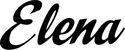 Produktbeispiel Schriftzug - Elena