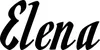 Produktbeispiel Schriftzug - Elena